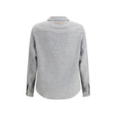 Gray Cashmere Dress Shirt